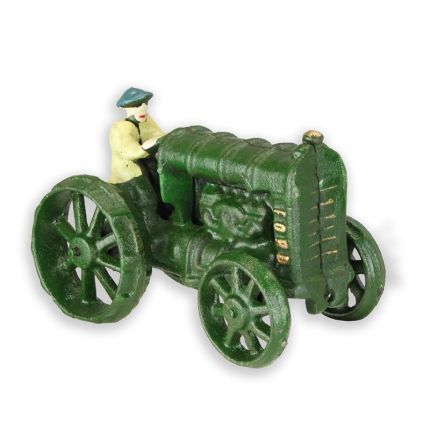 Miniatur-Traktor aus Gusseisen, A CAST IRON MODEL OF A TRACTOR