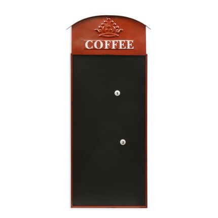 Magnettafel mit der Aufschrift "Coffee", A MAGNETIC BOARD COFFEE