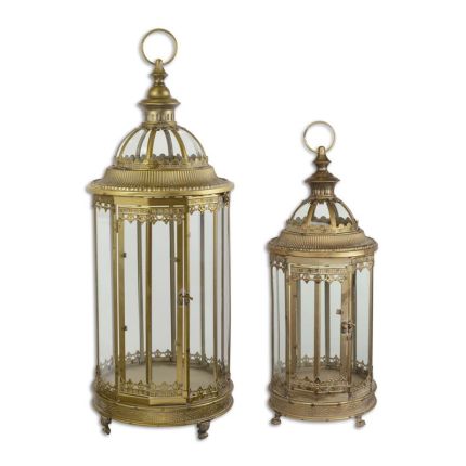 2er-Set Zinnblech-Laternen, A PAIR OF TIN LANTERNS