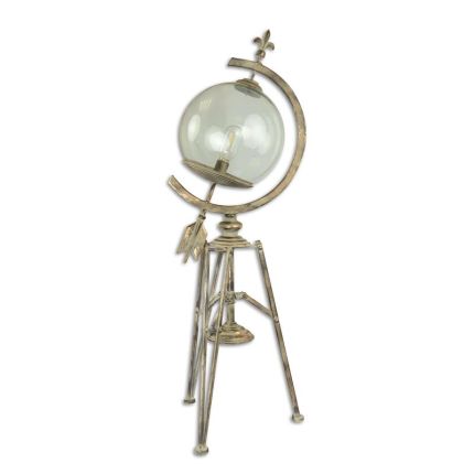 Zinnblech-Balllaterne auf Dreibeinstativ, A TRIPOD BALL LANTERN