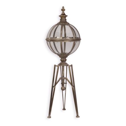 Zinnblech-Laterne auf Dreibeinständer, A TIN TRIPOD LANTERN