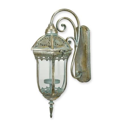 Wandlaterne aus Zinn, A TIN WALL LANTERN