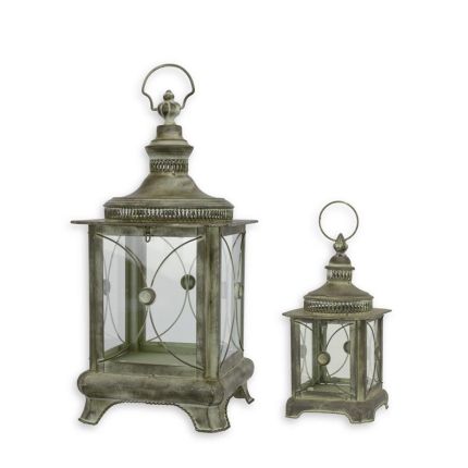 Paar Zinnlaternen, A PAIR OF TIN LANTERNS