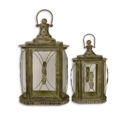 2er-Set Zinnblech-Laternen, A PAIR OF TIN LANTERNS