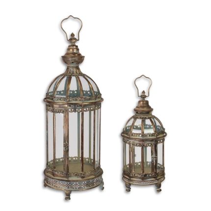 Paar Laternen aus Zinn, A PAIR OF TIN LANTERNS