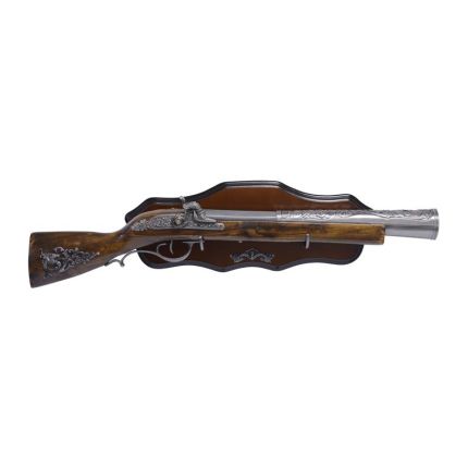 Pistole, Gewehr, Donnerbüchse, Wandmontage, A BLUNDERBUSS ON WALL MOUNT