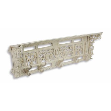 Gusseisen-Wandhaken, Kleiderhaken, Garderobenhaken, A CAST IRON WALL MOUNTED COAT RACK