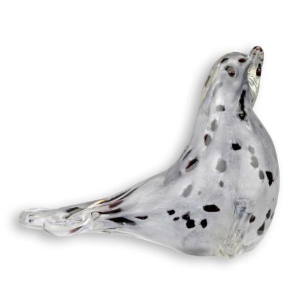 Glasfigur Seehund im Murano-Stil, A MURANO STYLE GLASS FIGURINE OF A SEAL