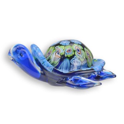 Glasfigur Schildkröte, Schildkrötenfigur, Murano-Stil, A MURANO STYLE GLASS FIGURINE OF A TURTLE