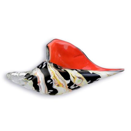 Muschelschale aus Glas im Murano-Stil, A MURANO STYLE GLASS CONCH SHELL