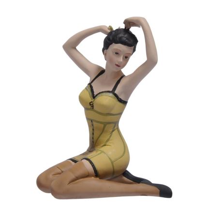 Polyresinfigur Pin-Up, Frauenfigur, A RESIN FIGURINE OF A PIN-UP GIRL