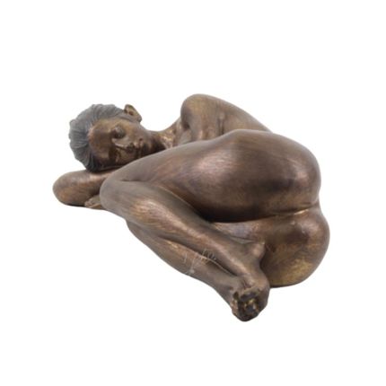 Polyresinfigur weiblicher Akt, A RESIN FIGURINE OF A RESTING NUDE