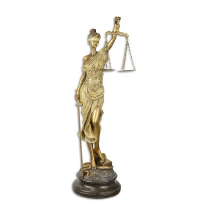 Polyresinfigur Justitia, A RESIN FIGURINE OF LADY JUSTICE