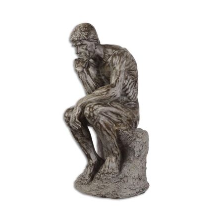 Polyresinfigur "Der Denker", A RESIN FIGURINE OF "THE THINKER"