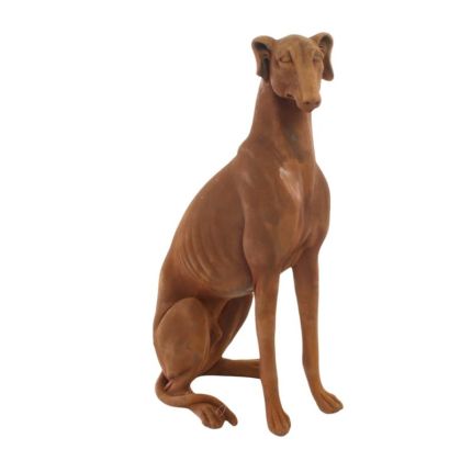 Polyresin-Tierfigur Windhund, Hundefigur, A RESIN FIGURINE OF A GREYHOUND