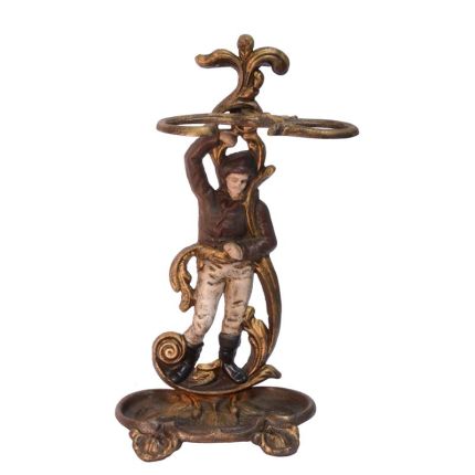 Gusseisen-Regenschirmständer, A CAST IRON FIGURAL UMBRELLA STAND