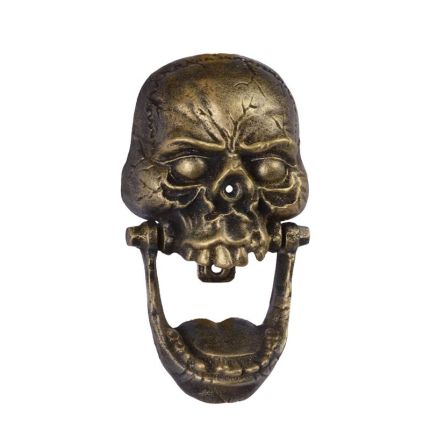 Gusseisen-Türklopfer Schädel, A CAST IRON SKULL DOOR KNOCKER