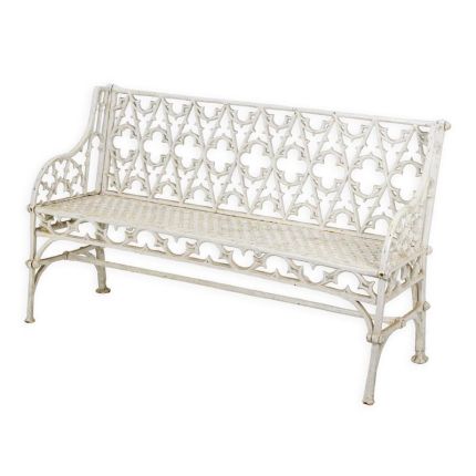 Gusseisen-Gartenbank, Bank, A CAST IRON GARDEN BENCH