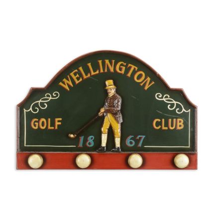 Wanddekoration, Wandschild, A WELLINGTON GOLF PUB BOARD