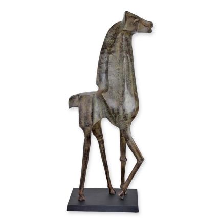 Moderne Aluminiumfigur Giraffe, A MODERNIST ALUMINIUM SCULPTURE OF A GIRAFFE