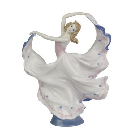 Porzellanfigur Tänzerin, A PORCELAIN FIGURINE OF A DANCER