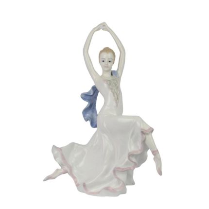 Porzellanfigur Tänzerin, A PORCELAIN FIGURINE OF A DANCER