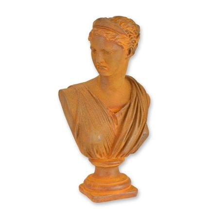 Gusseisenbüste Venus, rostfarben, A RUSTY CAST IRON BUST OF VENUS