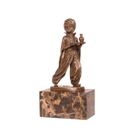 Bronzefigur orientalischer Diener, BRONZE ORIENTAL WAITER