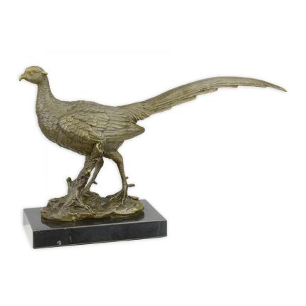 Bronzefigur Fasan, A BRONZE SCULPTURE OF A PHEASANT