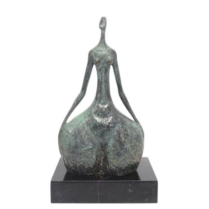 Moderne Bronzefigur Frau, Frauenfigur, weiblicher Torso, A MODERNIST BRONZE SCULPTURE OF A FEMALE TORSO