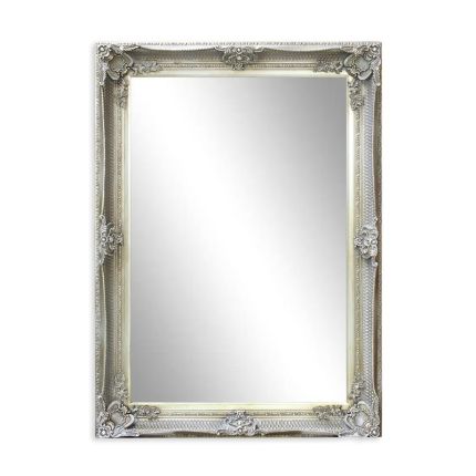 Silberspiegel, A SILVER MIRROR - GLASS SIZE 60 X 90 CM.