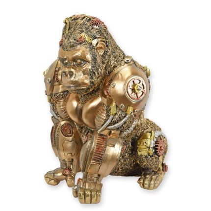 Steampunk-Gorilla, Polyresin, A RESIN STEAMPUNK FIGURINE OF A GORILLA