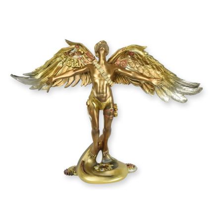 Polyresinfigur Ikarus, Dekofigur, A RESIN STEAMPUNK FIGURINE OF ICARUS