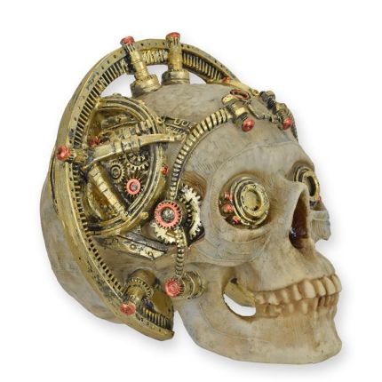 Steampunk Schädel, A RESIN STEAMPUNK SKULL