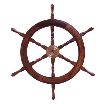 Steuerrad aus Holz, A WOODEN STEERING WHEEL