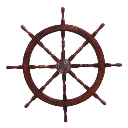 Steuerrad aus Holz, A WOODEN STEERING WHEEL