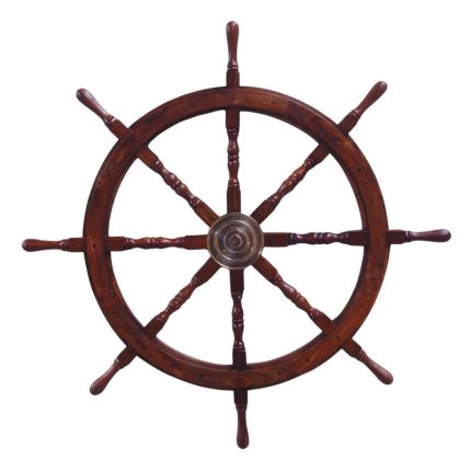 Steuerrad aus Holz, A WOODEN STEERING WHEEL