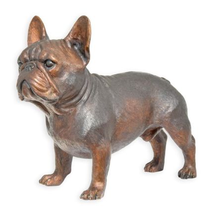 
Bronzefigur französische Bulldogge, A BRONZE SCULPTURE OF A FRENCH BULLDOG
