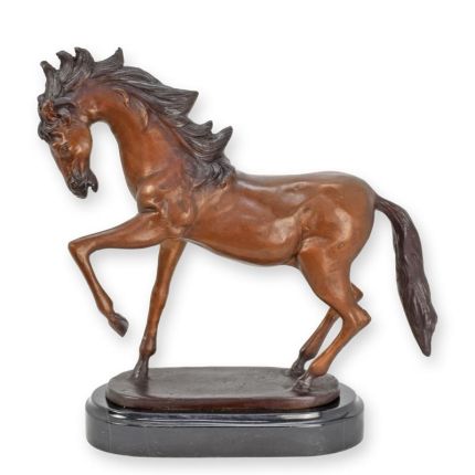 Bronzetierfigur Pferd, Pferdefigur, Tierfigur, Gartenfigur, A BRONZE SCULPTURE OF A HORSE