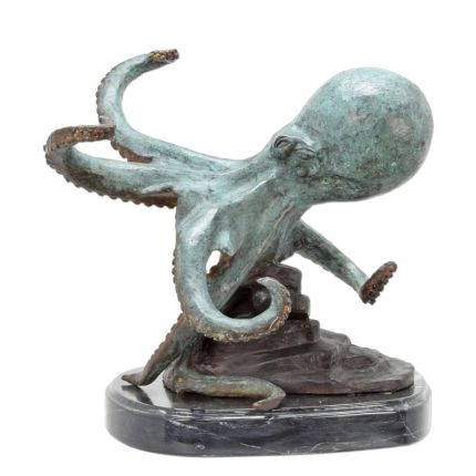 Bronzefigur Oktopus, A BRONZE SCULPTURE OF AN OCTOPUS