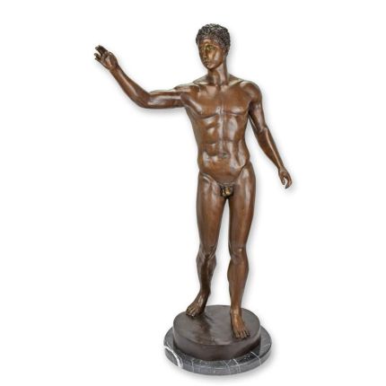 Bronzefigur David, A BRONZE SCULPTURE OF DAVID