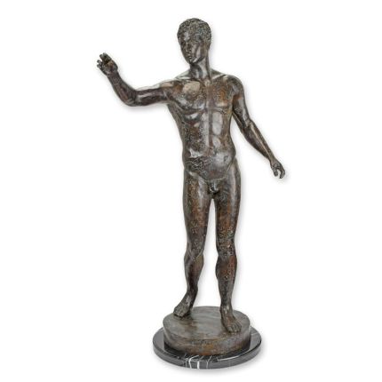 Bronzefigur David, A BRONZE SCULPTURE OF DAVID