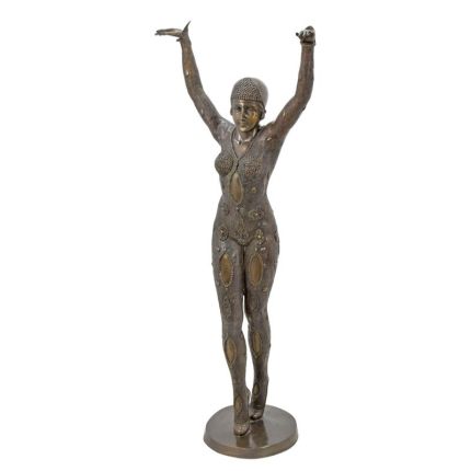 Bronzefigur Durga-Tänzerin, A BRONZE SCULPTURE CALLED  "DOURGA"