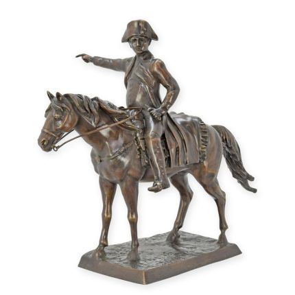 Bronzefigur Napoleon zu Pferd, A BRONZE SCULPTURE OF NAPOLEON ON HORSEBACK