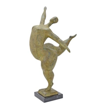 Moderne Bronzefigur weiblicher Akt, A MODERNIST BRONZE SCULPTURE OF A FEMALE NUDE