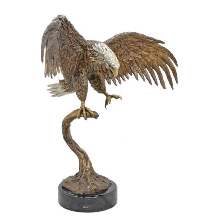 Bronzetierfigur Adler, A BRONZE SCULPTURE OF AN EAGLE