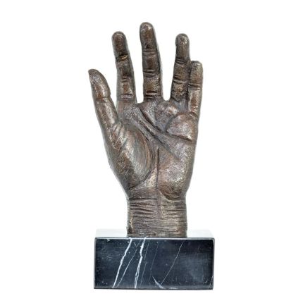 Bronzefigur Hand, A BRONZE SCULPTURE OF A HAND