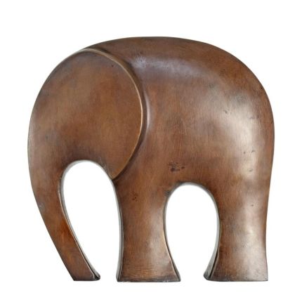 Moderne Bronzetierfigur Elefant, A MODERNIST BRONZE SCULPTURE OF AN ELEPHANT