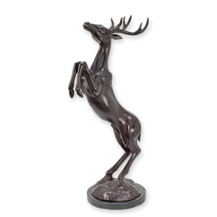 Bronzetierfigur Hirsch, A BRONZE SCULPTURE OF A DEER