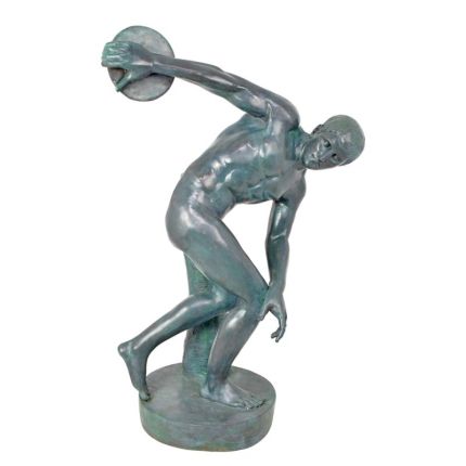 Bronzefigur Diskuswerfer, A BRONZE SCULPTURE OF THE DISCOBOLUS